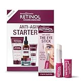 Retinol Anti-Aging Starter Kit – Perfect For Travel or First Time Try + Retinol Anti-Aging Eye Stick – Hydrates, Firms, Brightens, and Smooths Fine Lines