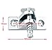 2PCS2PCS 316 Stainless Steel Boat Bimini Top Deck Hinge with Quick Release Pin，90 Degree Boat Accessories Marine Kayak Canoe Yacht Cover (Type: with Quick Release Pin)