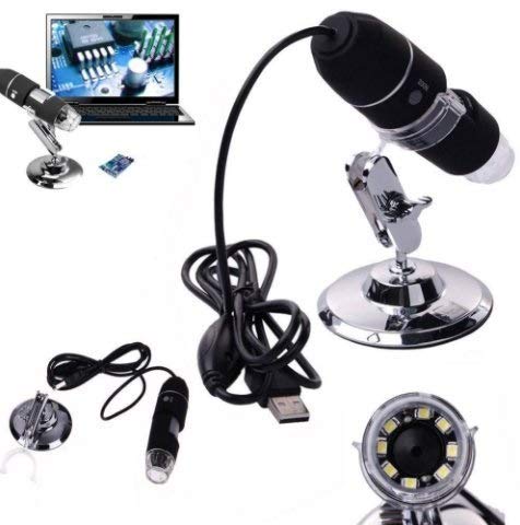 VOOCME 1000x 2MP 8 LED USB Portable Digital Microscope/Dermascope/Endoscope Zoom Camera Magnifier +Stand-image-18