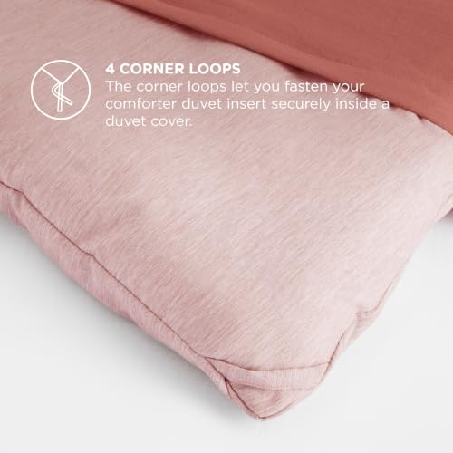 Image of Bedsure Pink Queen Comforter Set - Soft Bedding for All Seasons, Cationic Dyed Bed Set, 3 Pieces, 1 Queen Size Comforter (90 inchx90 inch) and 2 Pillow Shams (20 inchx26 inch+2 inch)