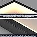 HYQJUNE Modern LED Geometrie Pendelleuchte Wohnzimmerlamp Aluminium Treppe Kronleuchter Xuanguan Schlafzimmer Hängeleuchte Schwarz Salon Esszimmer Deckenleuchte Acryl Hängelampe,4 heads warm ligh