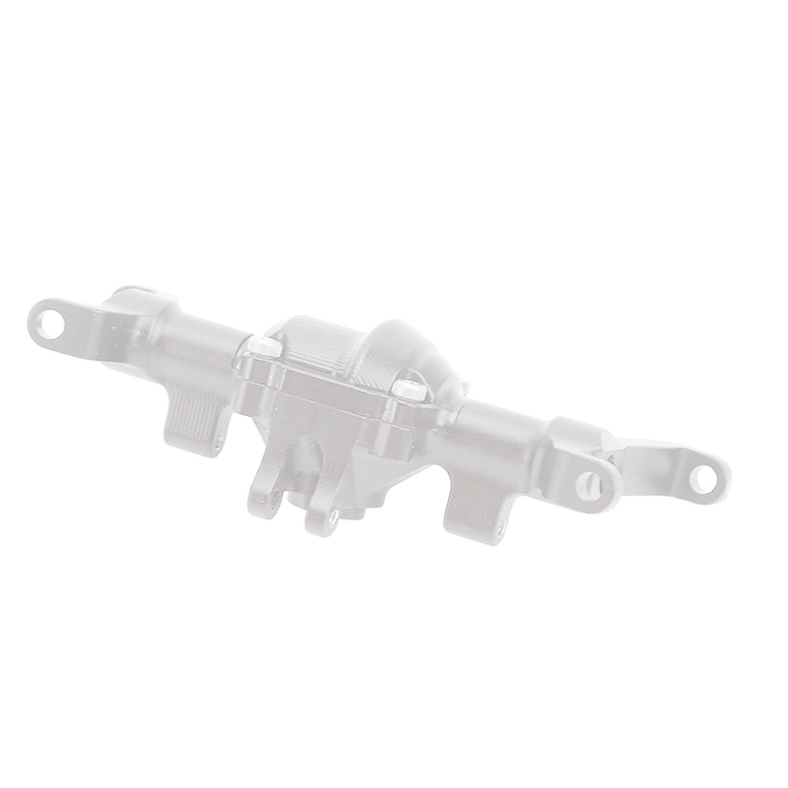 Carcasa del eje delantero CNC Tratamiento de anodizado de aleación de aluminio Proceso CNC de precisión Carcasa del eje delantero para coche FMS FCX24 1/24 RC Pieza de (Silver)