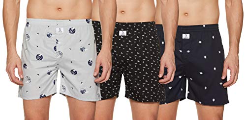 Image of Longies Men's Cotton Printed Regular Boxer Shorts