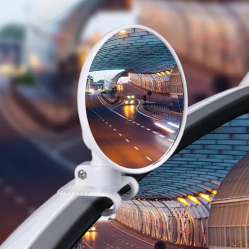 Miroir angle mort retroviseur reglable grand angle noir auto - 3