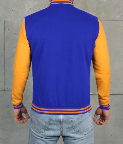 Image of Decrum Varsity Jacket Men - Casual High School Baseball Letterman Style Mens Bomber Jackets