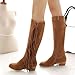 AIni Botas Romanas Vintage Mujer,Zapatos Planos Botas con Flecos Sandalias De TacóN...
