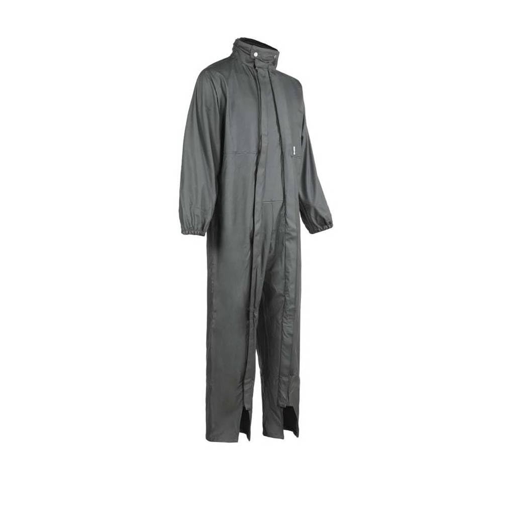 D-Work - Traje de lluvia de trabajo, talla 4XL, color oliva resistente e impermeable