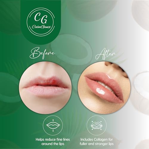 CalmGenix Lip Sleeping Mask with Coconut Flavour | 25g | Overnight Lip Mask Set: Lip Moisturizer Mask and Lip Brush for Lip Care | Comes in Sleeping Lip Mask Box for Easy Gifting - Image 4