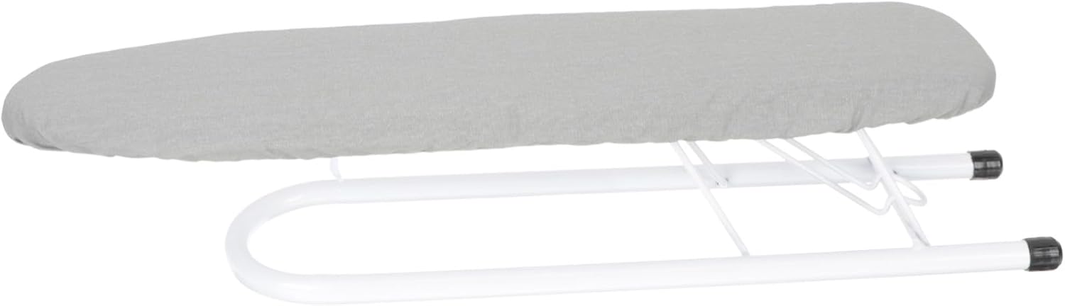 Foldable Mini Ironing Board for Home Compact Tabletop Ironing Mat with Simple Style Design for Shirts Pants Skirts and More Space-Saving Gray Pad