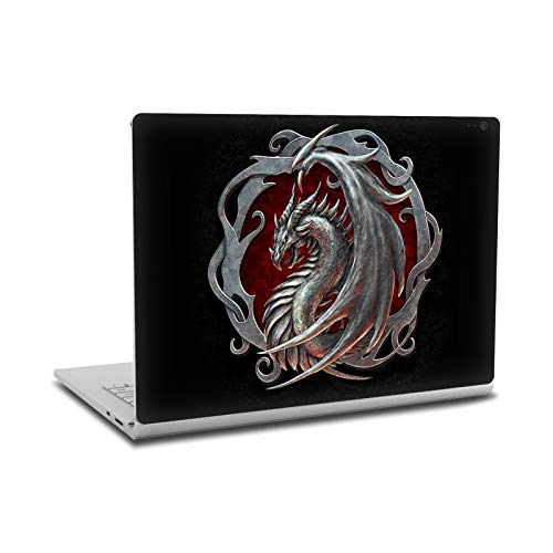 Autocollant vinyle Microsoft Surface Book 2 skin Christos Karapanos Argent De Talisman Dragons