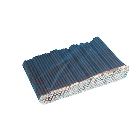 1000 Bio Papiertrinkhalme Cocktail Trinkröhrchen Caipi Strohhalme Papier kurz Ø7mm 15cm schwarz starr