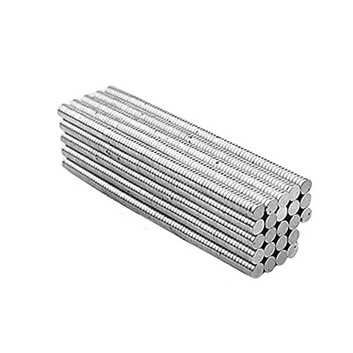 Image of SNOOGG 8 x 2 mm Neodymium N35 disc Rare Earth Magnets for Whiteboard Fridge, Crafts, DIY, Science, Craft, Office, Students, Projects, Pack 40 Pc (Use for 14 Year Age and Above only)