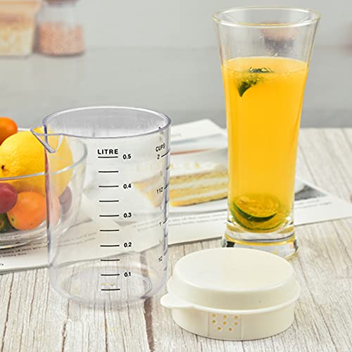 Vaso medidor plástico con tapa y pico en V 500 ml miniatura 7