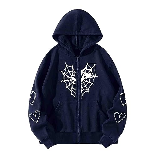 Sudaderas con capucha para hombre y mujer, sudadera con capucha Y2K de gran tamaño, con cremallera, sudadera con capucha para hombre, sudadera con capucha para hombre, sudadera con capucha con