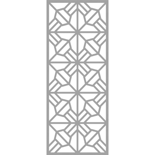 Image of 33 3 /8 inchW x 84 3 /8 inchH x 3 /8 inchT Auburn Decorative Fretwork Wall Panels in Architectural Grade PVC