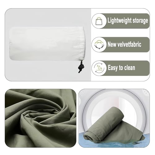 Colefunmit Sleeping Bag Liner, Ultra-Light 4.4oz Sleeping Bag with Low-Elastic Nylon Taffeta Fabric, Thin Travel Mattress, Suitable for Hotels, Camping, Travel and Backpacking Hiking (Grey) - Thumbnail 6