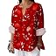 Vintage Floral Print Red1
