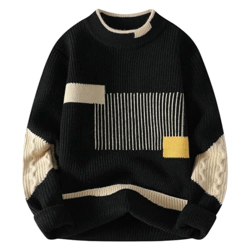 Pull en tricot thermique homme contre le froid de l'automne hiver