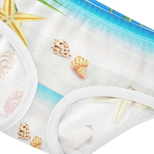 Girls Underwear Toddler 2t Cotton Cute Panties Girl Personalized Underpants Briefs Beach Starfish Shell4