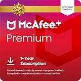 McAfee+ Premium Individual Unlimited Devices anti virus software 2026 for pc| Cybersecurity Software with Antivirus Secure VPN Identity Monitoring Scam Protection|1-Year Subscription with Auto-Renewal