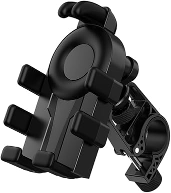 2026Anti-Theft Motorcycle Phone Mount Holder with Vibration Dampener High-Speed Secure Lock, Adjustable Size Handlebar Cellphone Cradle for Bike Bicycle Scooter ATV, Octopus Gripper