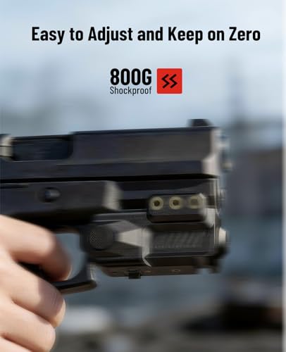 EZshoot Laser Sight for Pistol, Sub Compact Green Small Laser for Handgun - image 5