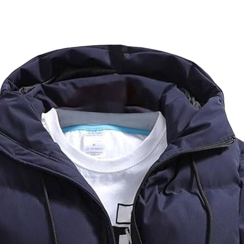 Men's Winter Hood Puffy Jacket Thicken Insulated Male Puffer Jackets Windproof Hooded Zip Up Down Coat2
