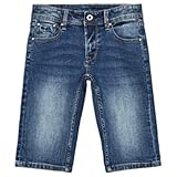 Pepe Jeans Jungen Becket Short Badeshorts, Blau (000denim 000), 4-5 Jahre (Herstellergröße: 4)