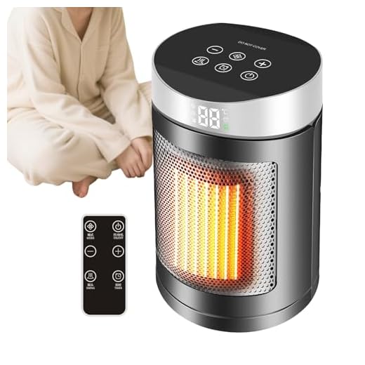 Weqizuerqi Ventilador y Radiador | 6 Modos Ajustables de Ventilador Circulador de Aire Calefacción Eléctrica Silenciosa con Protección Sobrecalentamiento y Basculación para Oficina Dormitorio Baño