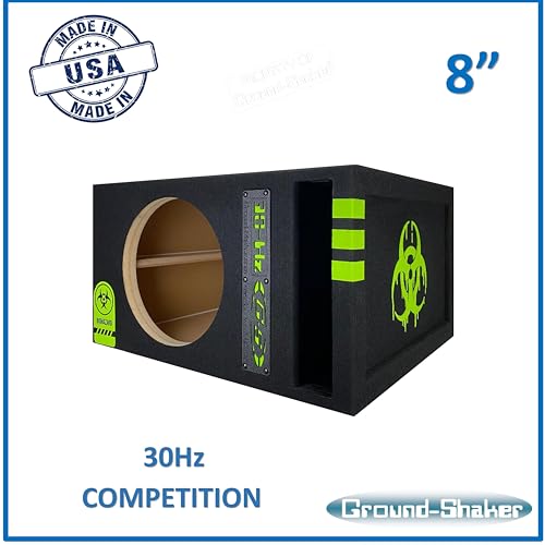 Image of 30HZ Reinforced Competition Single Ported Sub Box Sub Woofer Enclosure Speaker Box Car Audio Subwoofer Ground Shaker Box Ground-Shaker (Biohazard, 8 inch)