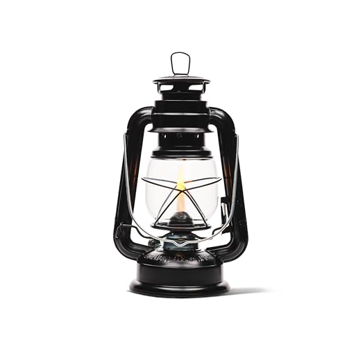 Large Paraffin Oil Indoor Lamp, Hurricane Lamp, Emergency Kit, Lamplight 52664 Farmerï¿½s Lantern Indoor Oil Lamp, Black, Original