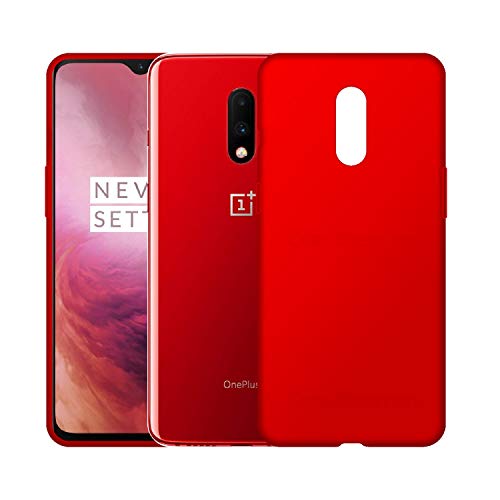 Image of Case Creation Luxurious OG Series for Oneplus 8 Case Cover,Anti-Dirty Slim Case Frosted Matte Cute Candy TPU Raised Bezel (Splash of Color) Back Cover for Oneplus 8 - Glamour Red