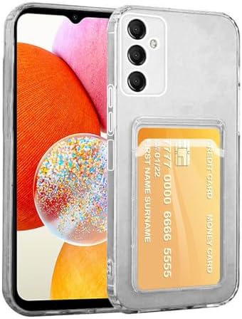 SDTEK Case For IPhone 12 Shock Absorbing Gel Clear Cover Card Holder