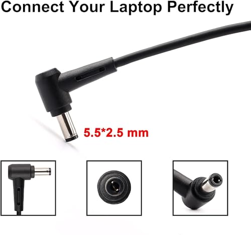 Image of WeFly 120W 19V 6.32A 5.5mm x 2.5mm A15-120P1A PA-1121-28 Laptop Adapter Charger for Asus FX504 UX510UW N56J N56VM N56VZ N750 N500 G50 N53S N55 Laptop Adapter