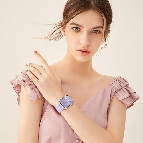 Bracelet Apple Watch extensible en nylon pour éviter les irritations