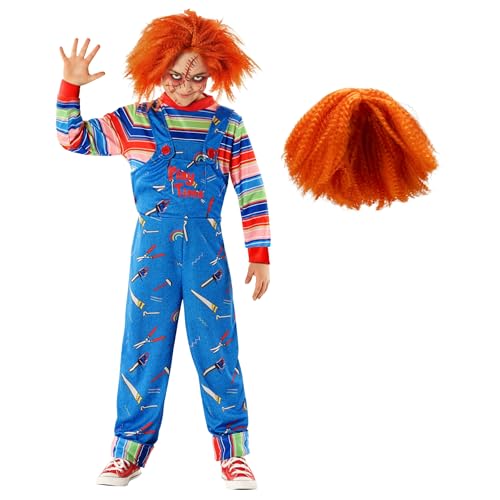 Morph Boys' Horror Movie Costume - Playtime Killer with Wig - Blue - XL - Halloween