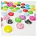 Knöpfe 14mm Bunte Perlenharzknöpfe Flatback Kleidungsstück Nähen Vorstellungen DIY. Zubehör Scrapbooking. (Color : Mix color, Size : 50pcs)