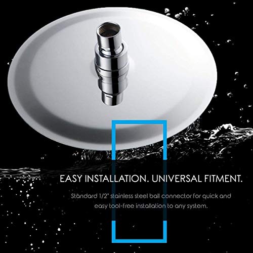 Rain Shower Head - Ultra Thin Design - 8 Inch High Pressure Round ...