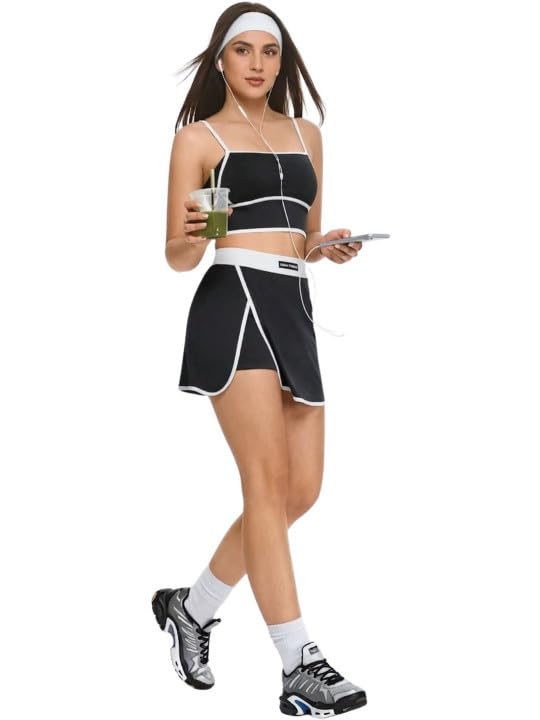 Fashiol Women’s Tennis Skirt & Sports Bra Set with Removable Padded Bra | Adjustable Straps | Skirt with Built-in Shorts &... - Review, Price and Buying Guide