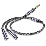Ya en mundofriki.es: Adaptador Jack Micro y Auriculares,Cable Splitter Jack 3.5mm Macho a 2 Hembra Nylon,0.4M Trenzado Audio Estéreo Splitter Divisor Micrófono Conector para Gaming Headset,PS4,Xbox One,Laptop,Teléfonos,PC