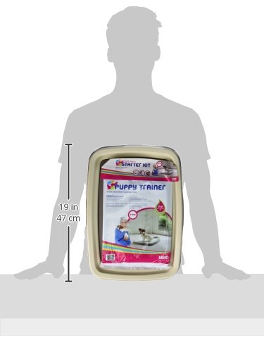 Savic Puppy Trainer Hundetoilette für Welpen, Starter-Set, Toilette mit 7 Pads, Größe M, 46,5 x 35 x 4 cm