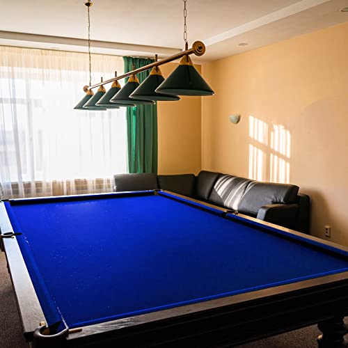 Mixweer Billiard Cloth 8.53ft Pool Table Felt with 6 Cloth Strips Pre Cut Pool Table for Home Clubs Bars Indoor Sports Game(Blue) - Thumbnail 6
