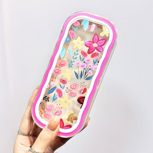 Image of Glasses Case Hard Shell, Clear Eyeglass Case, Cute Holder for Sunglasses and Reading Glasses