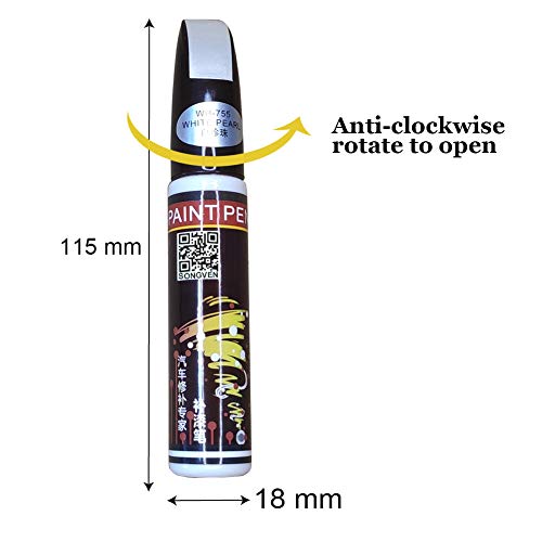 Car Touch Up Pen for Car Auto Touch Up Paint Automotive Paint Scratch Repair, Quickly Fix Rim Scratches Auto Scratch Remover (Titaium Silver)