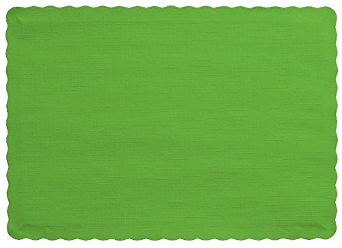 50 Paper Placemats 10" X 14" Dinner Size 26 Colors - Lime #TOP20