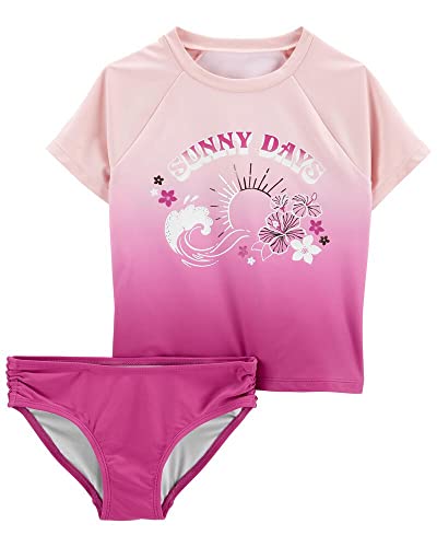 Carter's Girls' 2-Piece Rashguard (6, Sunny Days) #TOP24