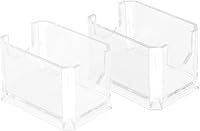 Vista 4 de 2pcs bolsa de té caja de artículos diversos contenedores acrílico contenedor acrílico titular bolsa de té organizador