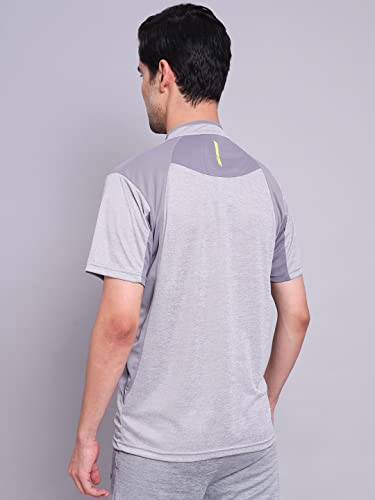 Image of TECHNOSPORT Men's Polyester Slim Fit T-Shirt