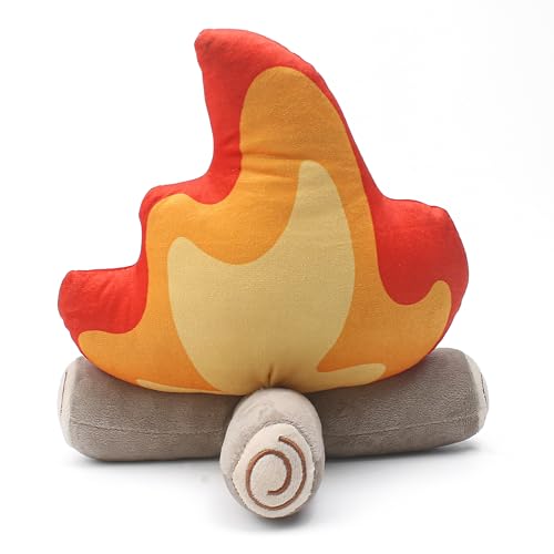 Campfire Pillow Fire Plush Throw Camping Decor 10