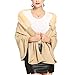 YATBzz Collier en Fourrure de Femme châle Chaude Chaude châle Cache recouverte Automne Hiver Pull lâche Cardigan Manteau de Cape (Color : Beige, Size : One Size)